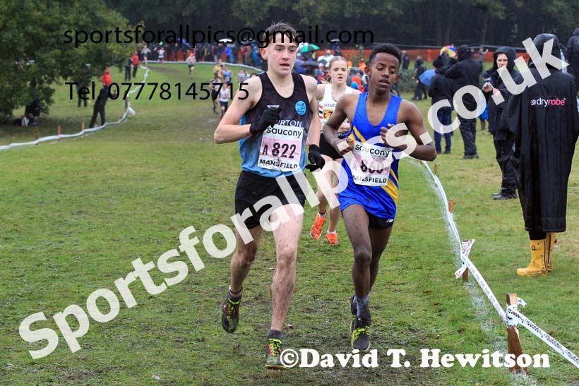 Boys Under-15s 2023 National Cross Country Relays, Berry Hill Park, Mansfield.  Photo: David T. Hewitson/Sports for All Pics